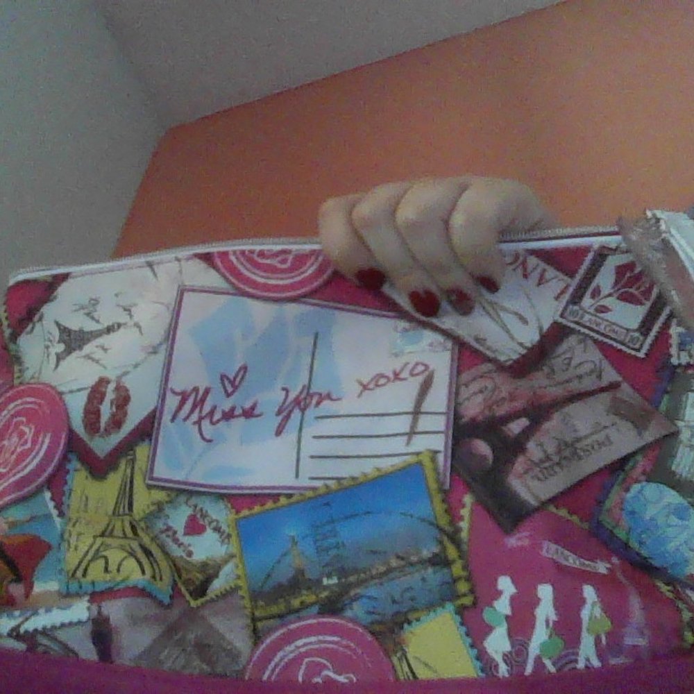 Lancome large size Paris travel cosmetic bag